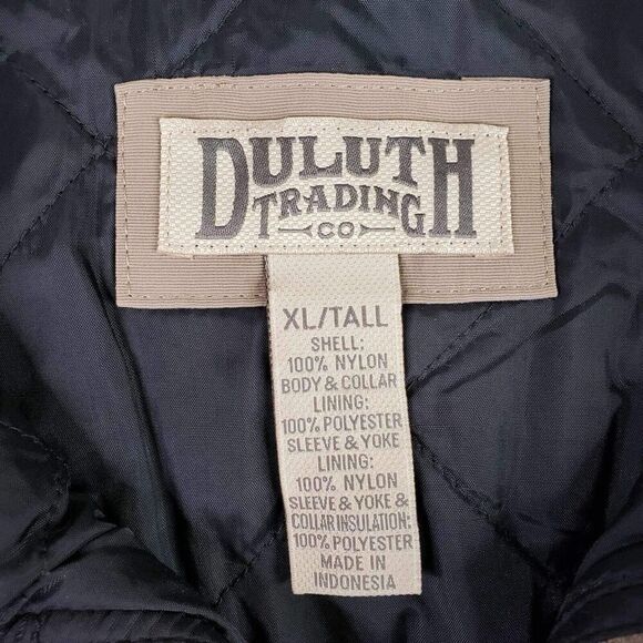 Duluth Trading Co Jacket Mens Size XLT Tall Tan Khaki Zip Up Pockets Lined - Picture 12 of 15